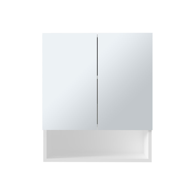 Wanna 23" High Double Door Medicine Cabinet  with Three Shelves for Bathroom White