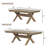 Veliz Wood Trestle Extendable Dining Table With Leaf-1659805566
