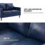 Causeuse de salon en similicuir Christofor (ensemble de 2)-1503821090