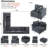 Modern Module L-Shaped Sectional Corner Sofa,5-Seat Sofa,Customizable Modular Couch, Chenille-622645957-622645954