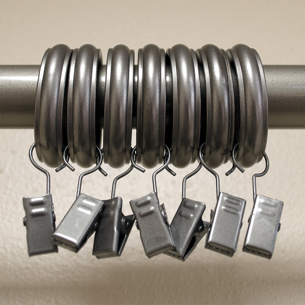 Vasios Curtain Rings, Pewter