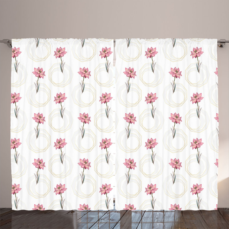 Semi Sheer Curtain Pair