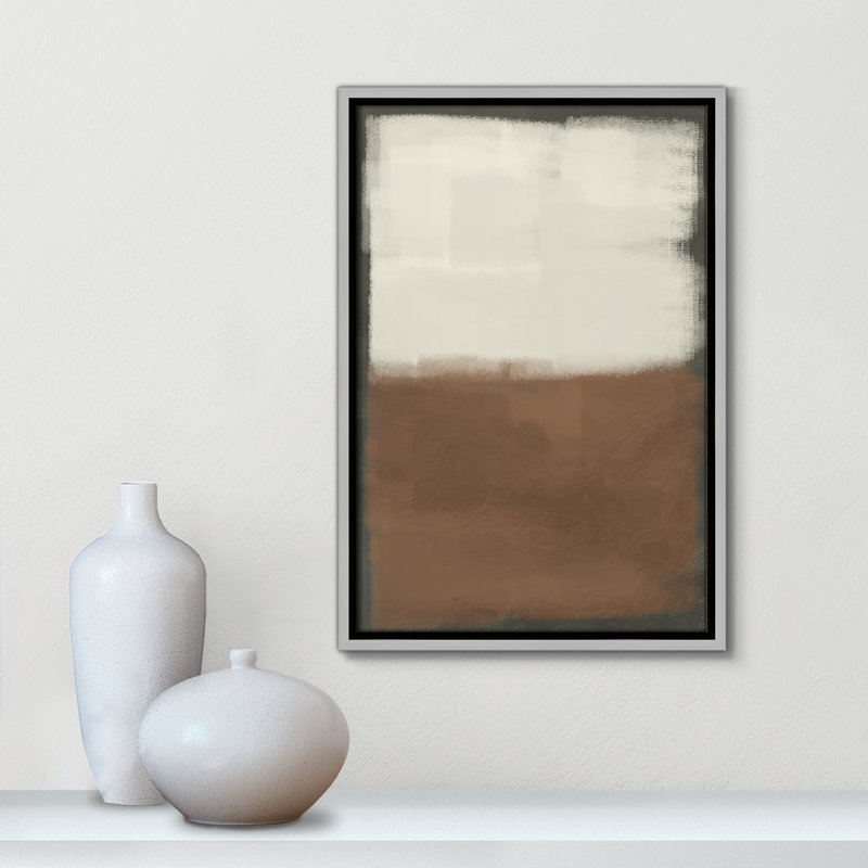 Coronado Alabaster Burst 2 - reproduction sur toile avec cadre flottant, Argent argent, H 19,5 po x l 13,5 po x P 2 po