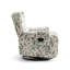 Upholstered Classic Wing Back Manual Handle Swivel Rock Glider Recliner with Naihead Trims-1923752619