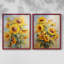 «FLORAL Series CDLII», reproduction encadrée de qualité supérieure - prête à être accrochée - aucun clou requis - aucun clou requis-364495817-364495816