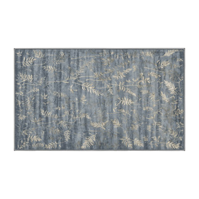 Tapis gris lavable à la machine