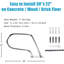 304 Stainless Steel Inground Pool Handrail - Corrosion-Resistant - 175 kg Capacity - Blue Non-Slip Cover - Accessories Included
