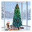 Arbre de Noël artificiel 7 pi avec 350 lumières DEL multicolores et minuterie