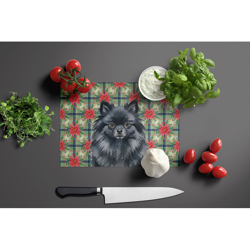 Planche à découper en verre noir Pomeranian