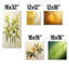 Feuilles vertes en minimalisme I - ensemble de 5 impressions sur feuilles-732681413
