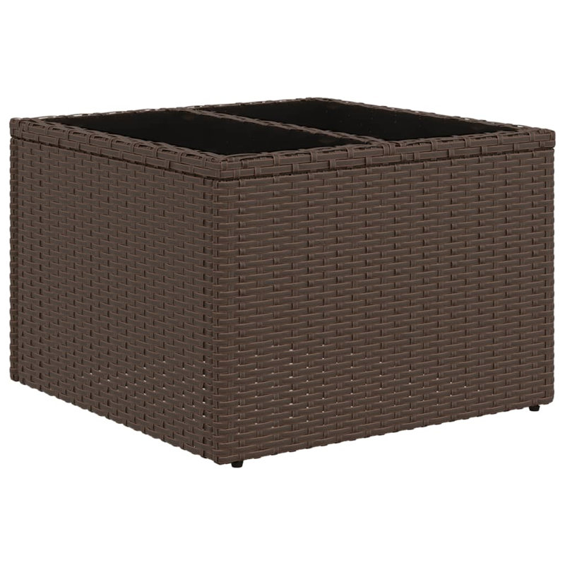 Ensemble de canapé de jardin Vidaxl brun et blanc crème