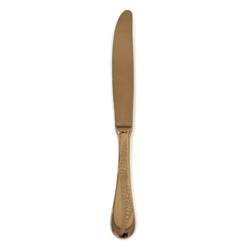 Caccia Stainless Steel Dinner Knife, Bronzo