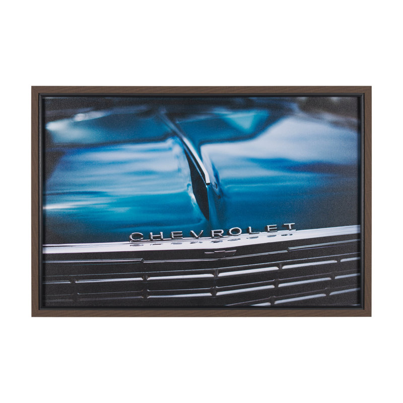 «Chevy» par Tim Mossouer, reproduction d'art encadrée à la main
