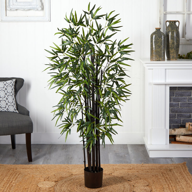 Bambou artificiel en pot, H 60 po x l 31,5 po x P 31,5 po / 750 feuilles