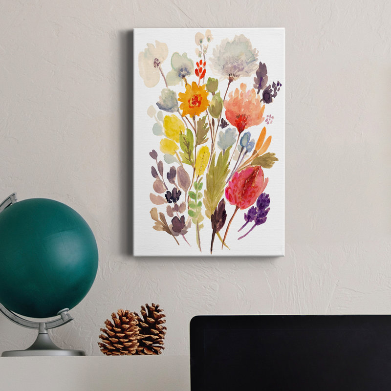 «Modern Bouquet Stems II», reproduction sur toile tendue, H 27 po x l 18 po x P 1 po