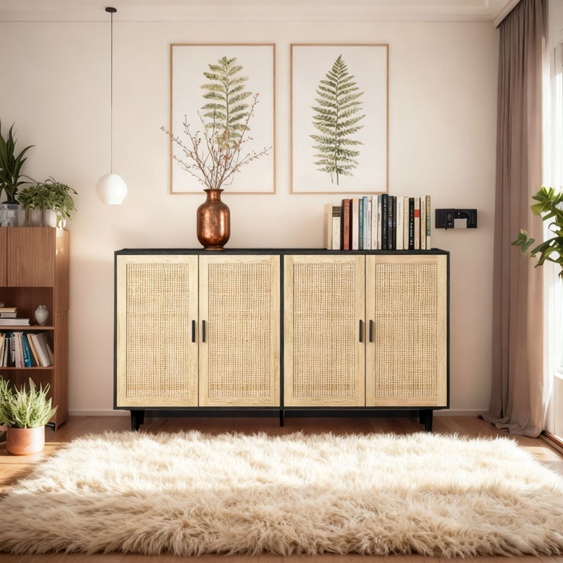 Armoire de rangement 62,2 po, Noir