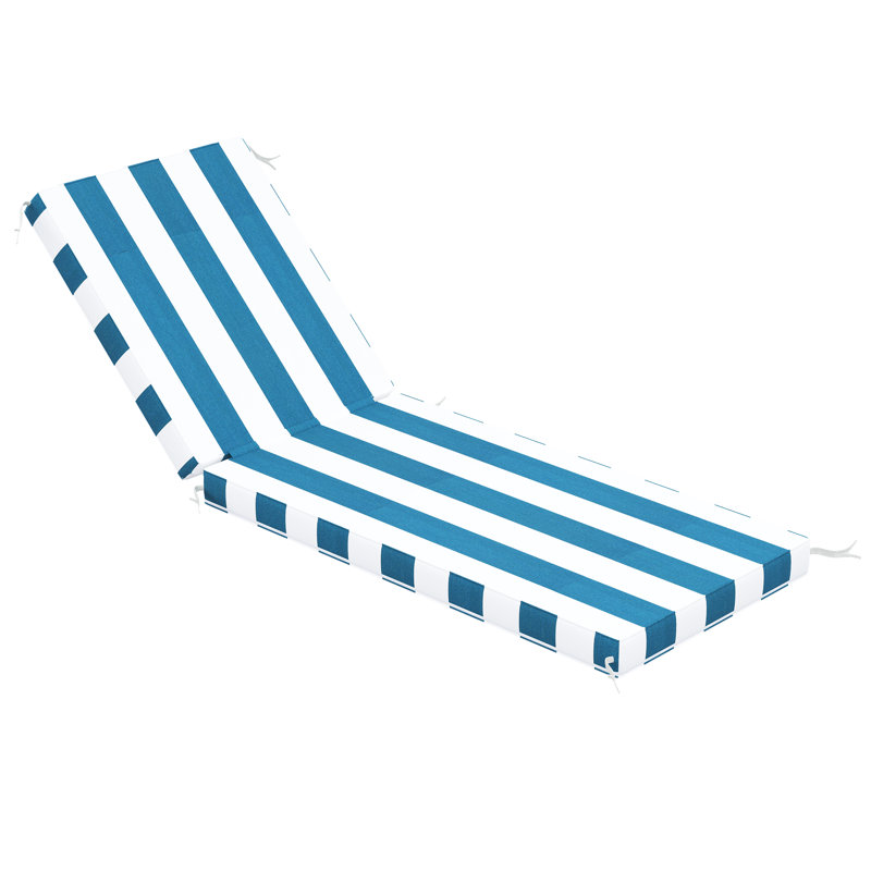 Sunbrella® Outdoor Chaise Cushion, 24" W x 73" D, Cabana Regatta