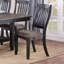 Chaises d'appoint rembourrées en tissu café foncé