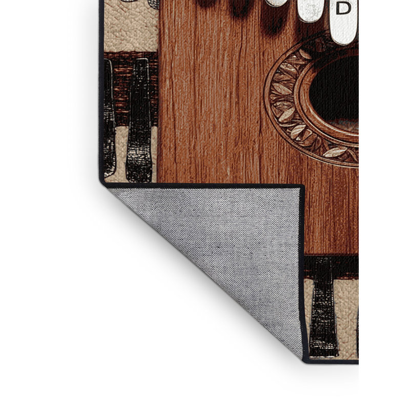  Tapis lavable Kalimba Music, Rectangle 4pi x 6 pi