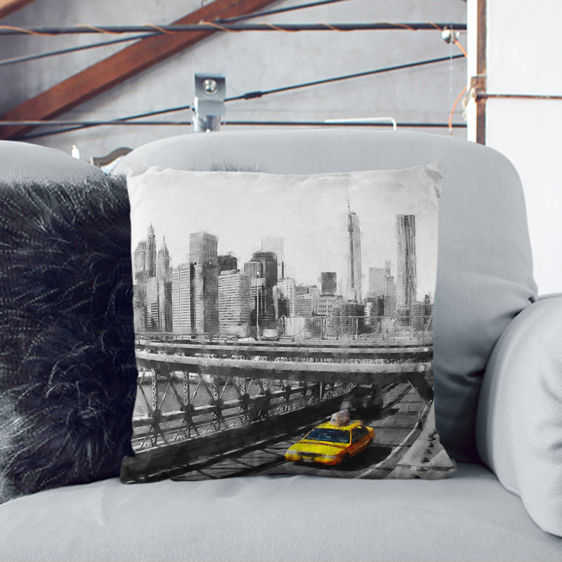 Square Throw Cushion, 55cm H x 55cm W x 20cm D