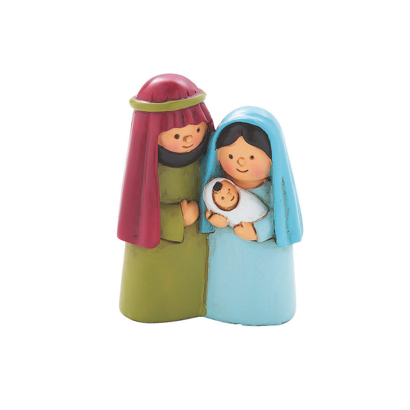Ensemble de 12 minuscules figurines de la Sainte Famille