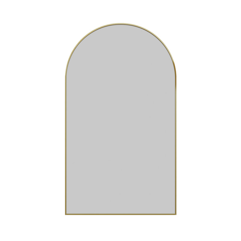 Kira Arched Mirror, 22 in. x 38 in., Satin Brass