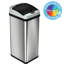Poubelle à capteur de mouvement Platinum en acier inoxydable 13 gallons
