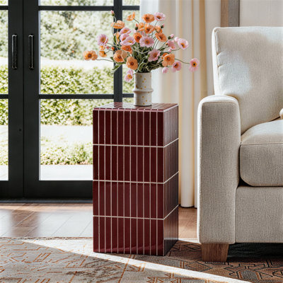 Pedestal End Table