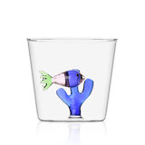 Marine Garden - Tumbler Blue Fish Amber Seaweed 11.5 Oz