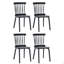 Ensemble de 4 chaises de salle à manger Windsor-2007794165
