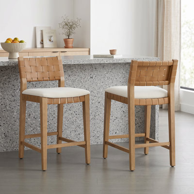 Tabouret de comptoir en bois massif