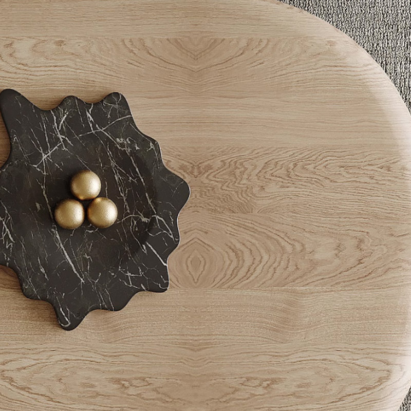 Table basse en bois massif au design simple