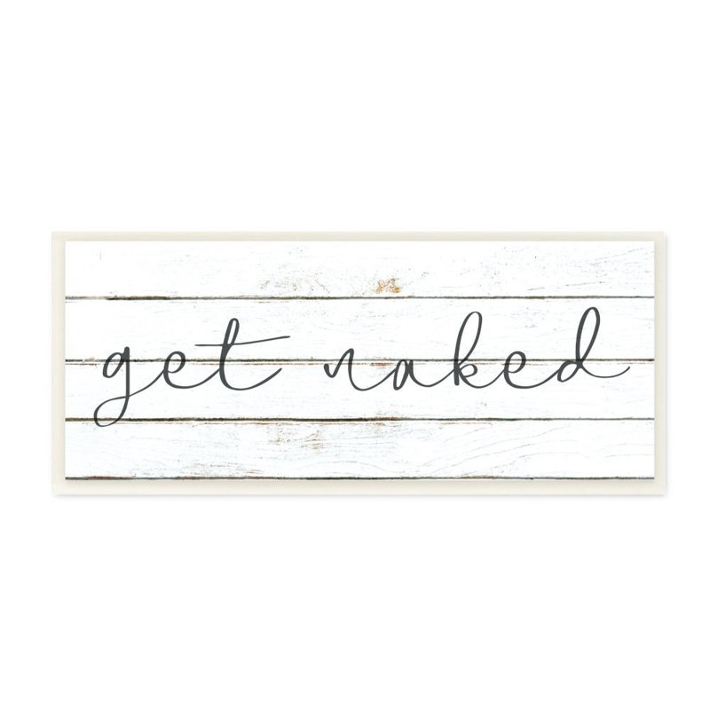 «Minimal White Planked Look Get N nu Script» par Daphne Polselli, reproduction d'art textuel