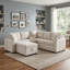 Canapé-lit modulaire en L 84,7 po Chenille-1061527199