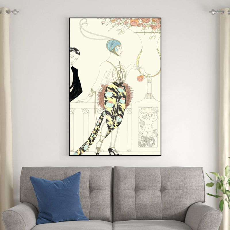 Arte Deco Fashion II, H 48 po x l 32 po x P 1,25 po