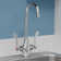 Pull Down Double Handle Kitchen Faucet With Deck Plate And Handles