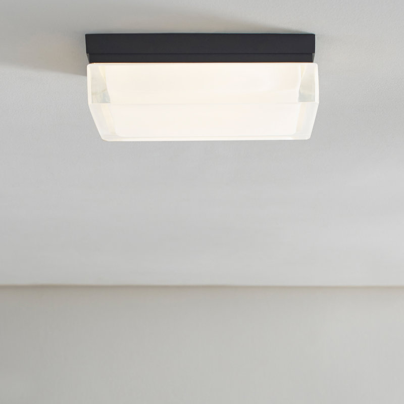 Boxie LED Flush Mount, Antique Bronze, 2700K