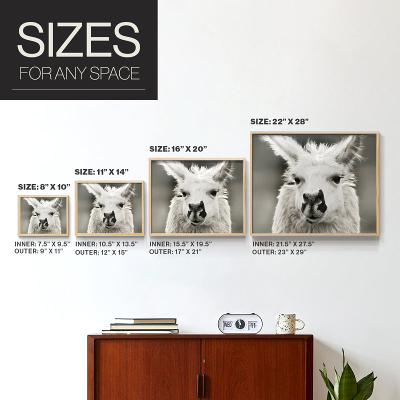 Let's Chat - impression encadrée - réarmable, H 16 po x l 20 po, Naturel