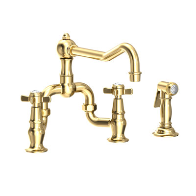 Fairfield Kitchen Bridge Faucet with Side Spray