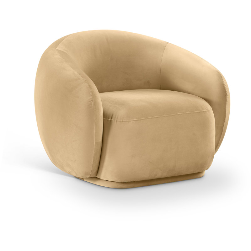 Emery Velvet Chair, Camel Velvet