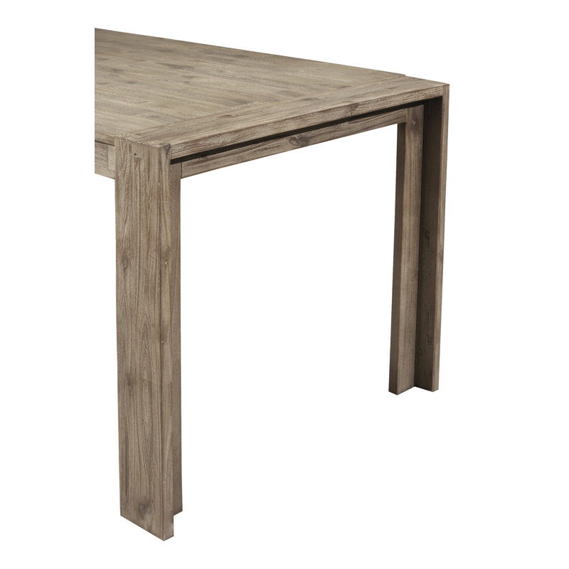 Vancamp Seashore Fixed Top Dining Table, Antique Natural