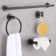 5 - Piece Bathroom Hardware Set Towel Bar Set with Toilet Paper Holder Towel Ring and Towel Hooks