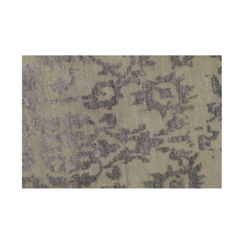 Hand-Knotted High-Quality Silver and Gray Area Rug