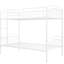 Lit simple superposé simple en blanc - Conception peu encombrante avec une finition durable