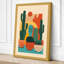 Desert Garden Mid-Century - Wrapped Canvas-29436400-29436405