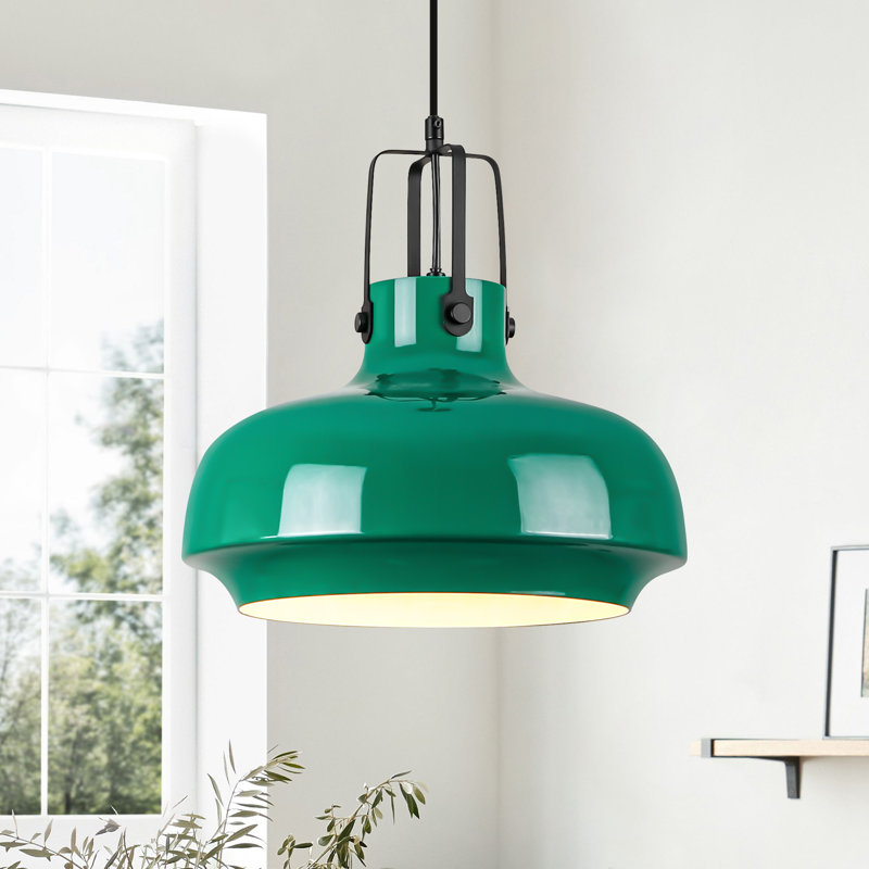 Luminaire suspendu industriel en aluminium à 1 lumière pour salle à manger