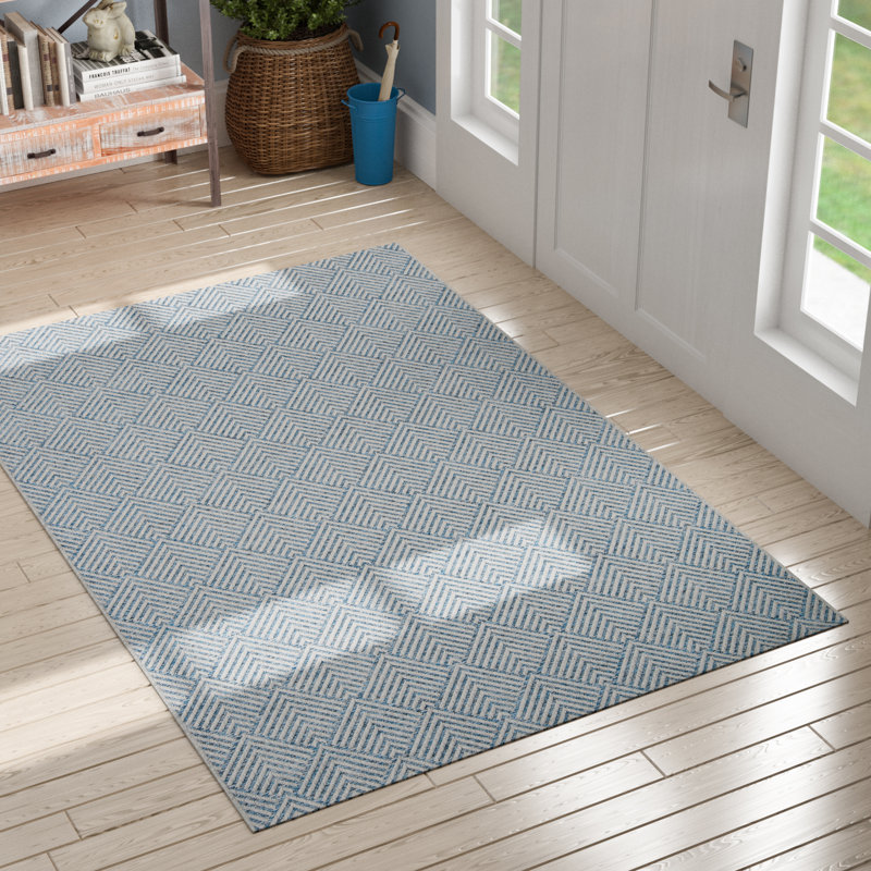 Chuong Geometric Indoor / Outdoor Rug, Rectangle 2' x 3'