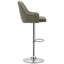 Ensemble de 2 tabourets de bar Aryelle, tabourets réglables à hauteur de comptoir avec dossier et accoudoirs, chaises de bar pivotantes modernes avec repose-pieds, tabourets de cuisine en polyuréthane revêtus d'îlot de cuisine, gris-1058920763-1062141150