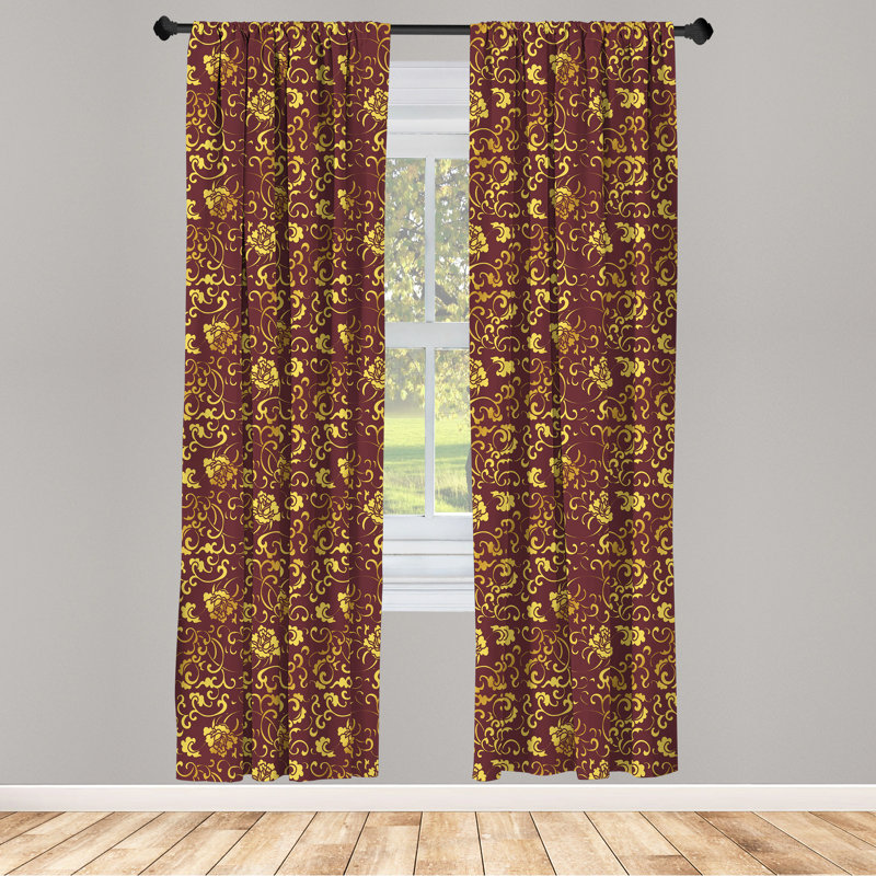Panneau coulissant semi-diaphane avec passe-tringle Vine, 28 po x 95 po