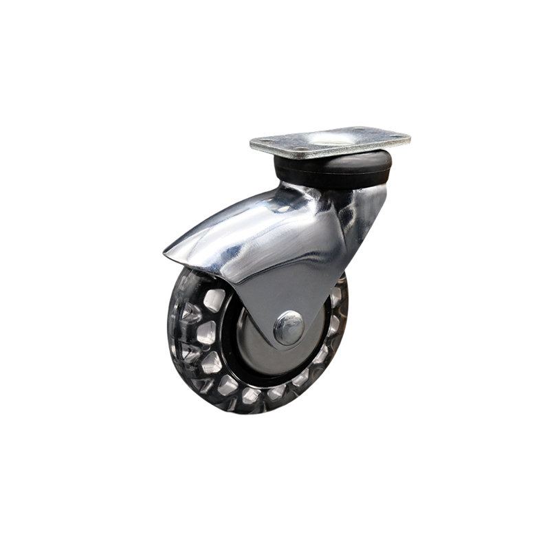 Hooded Polyurethane Caster with Top Plate